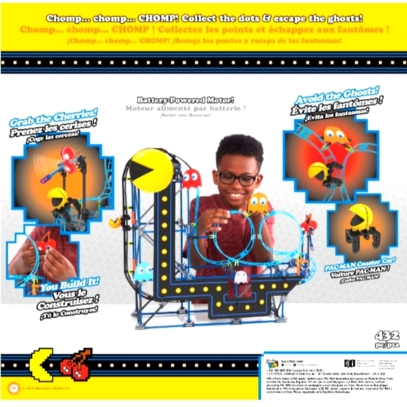 K'NEX Motorized Pacman Roller Coaster Amusement Ride - Picture 5 of 5
